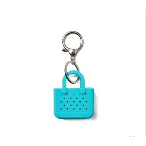 Bogg Bag Tiny Tote Keychain Charm Bag Accessory‎ Cute Mini Aqua Blue